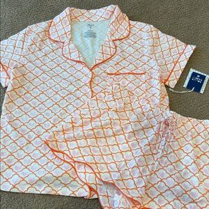 Roller Rabbit x Target Women's Geo Hearts Short Sleeves and Shorts Pajama Set M